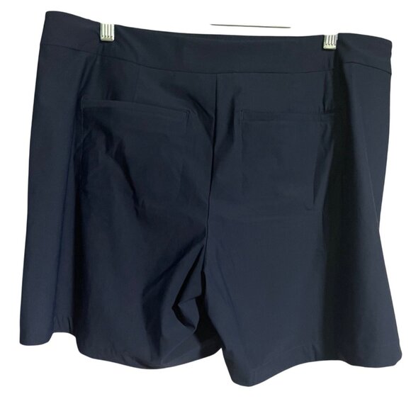 Spanx Sunshine Solutions Skort XL UPF 50+ Navy Blue Pull On Style Back Pockets - Picture 3 of 8